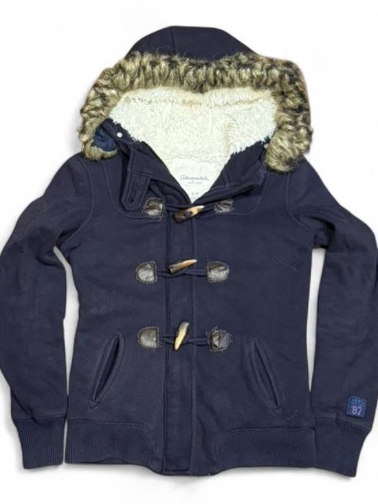 Aeropostale Tops - Y2K Aeropostale Toggle Faux Fur Hooded Lined Hoodie